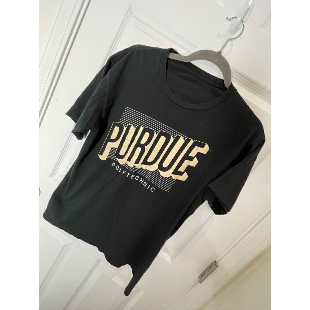 Purdue small-medium black tshirt polytechnic